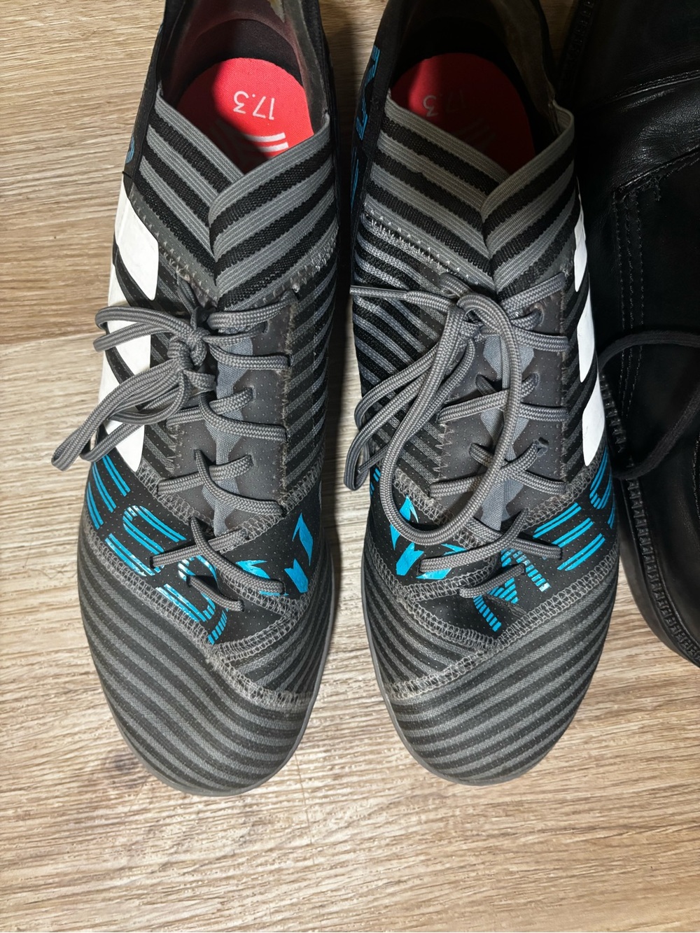 adidas Men’s Gray & Teal Messi Soccer Shoes
